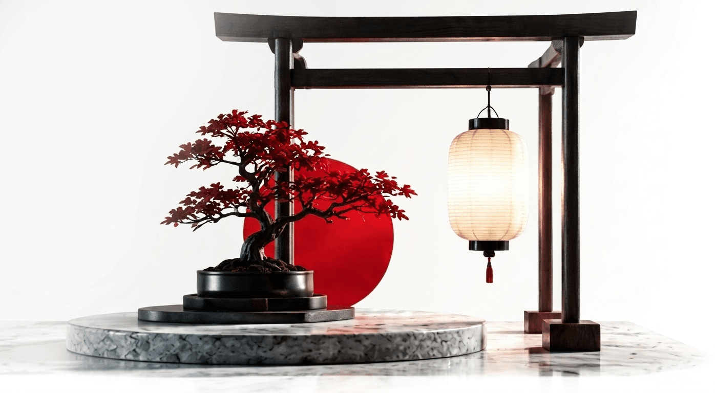 Kizuna Sozo Bonsai and Torii Gate